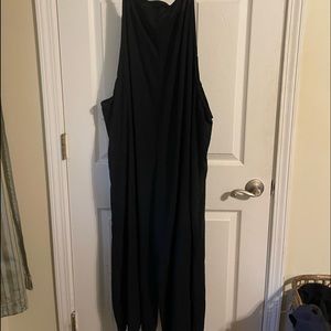 Cotton overalls, black, X-Large